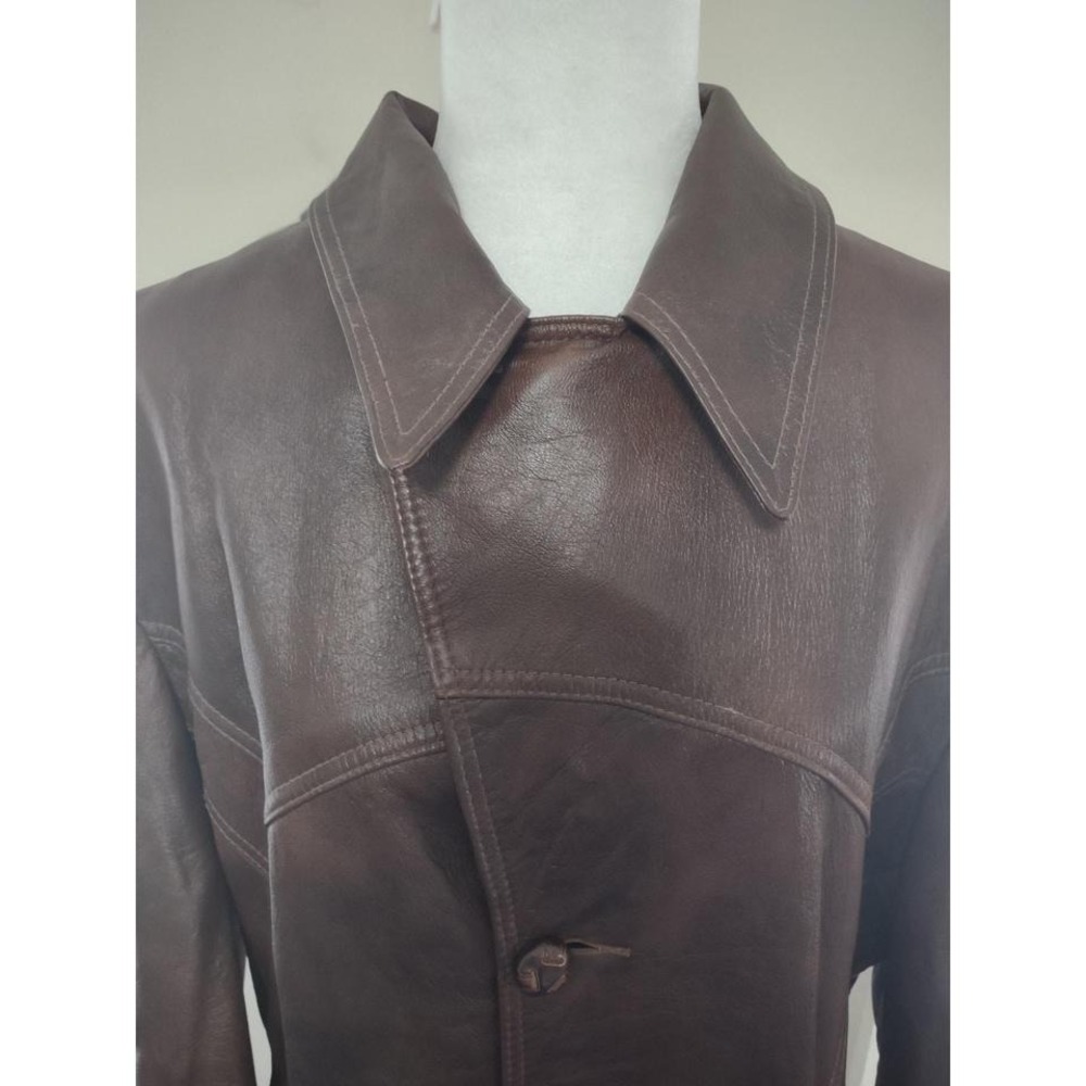 VTG Rare 70s Angel Skin Cabretta Leather by Grais Jacket 40 Mob Boss Steampunk - Picture 2 of 8